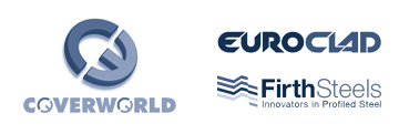Coversworld, Euroclad and Firth Steels logos
